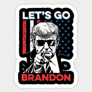 Let'S Go Brandon Donal Trump Sticker